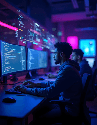 Tech experts crafting enterprise website development services to streamline business operations and growth.
